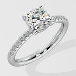 1.5 ct Cushion Hidden Halo Ring - House Of Quadri