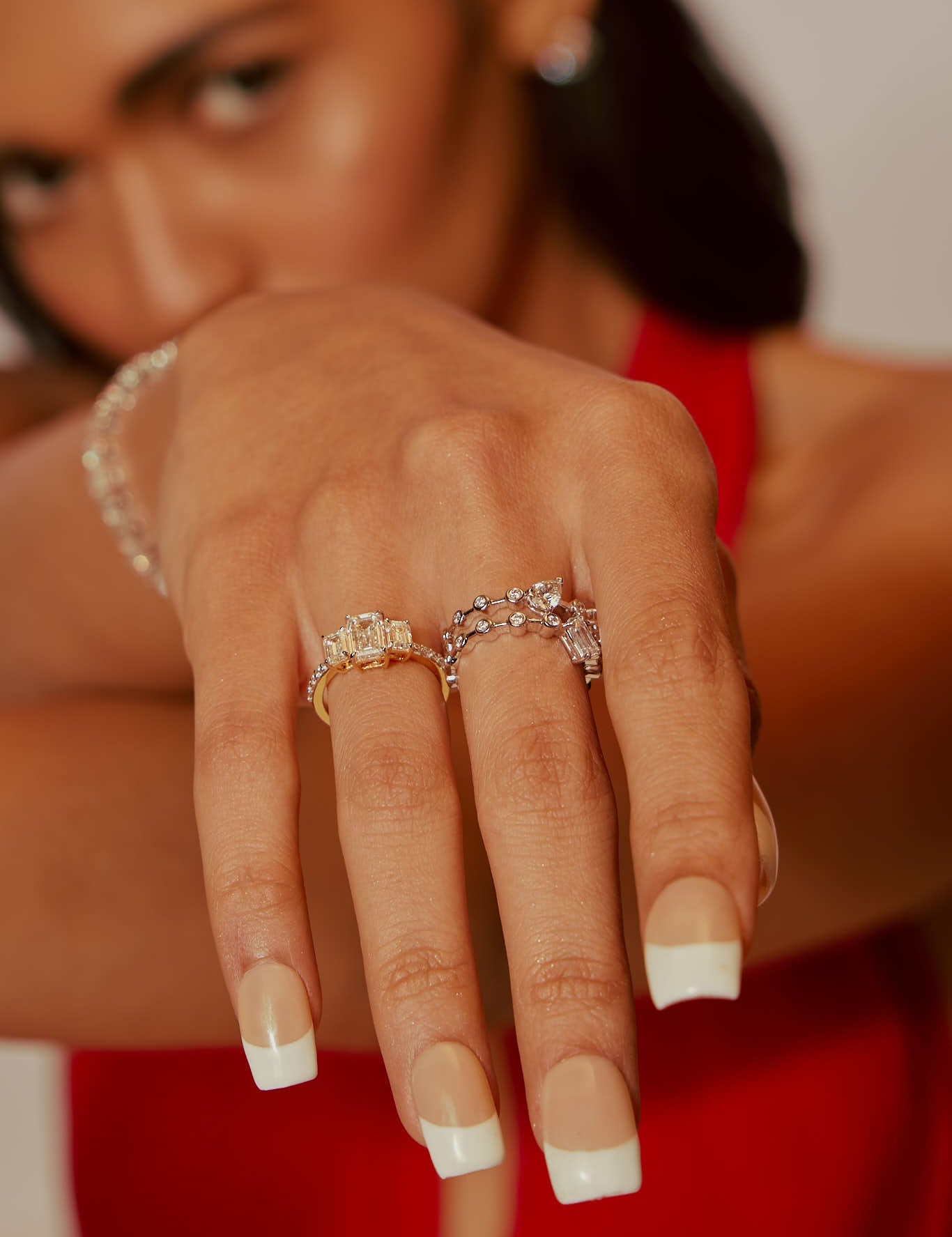 Emra Three Stone Anniversary Ring - House Of Quadri