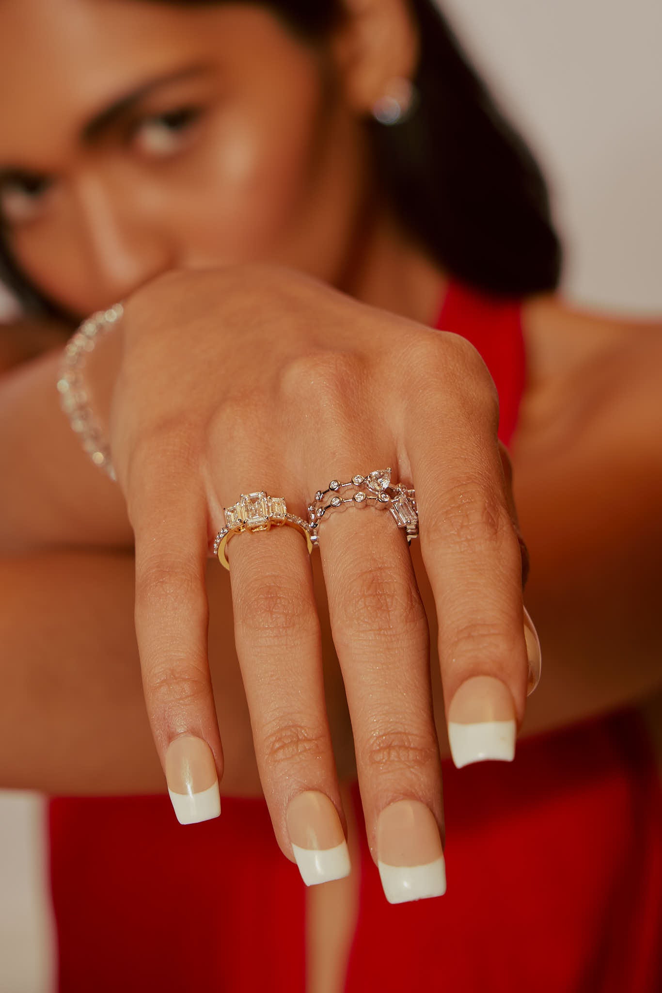 Emra Three Stone Anniversary Ring - House Of Quadri