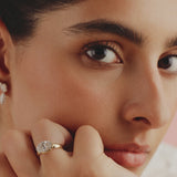 3 Ct Oval East-West Ring