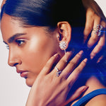 Illuminate Fire Spiral Drop Danglers - House Of Quadri