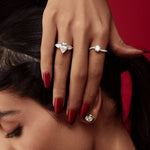 2 ct Pear Three Stone Ring - House Of Quadri