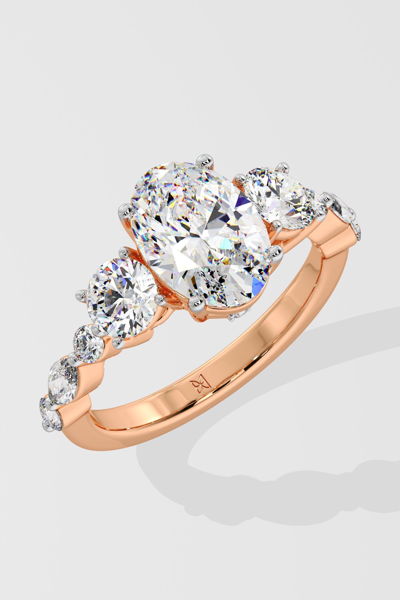 1.5 ct Three Stone Oval Ring - House Of Quadri