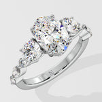 1.5 ct Three Stone Oval Ring - House Of Quadri