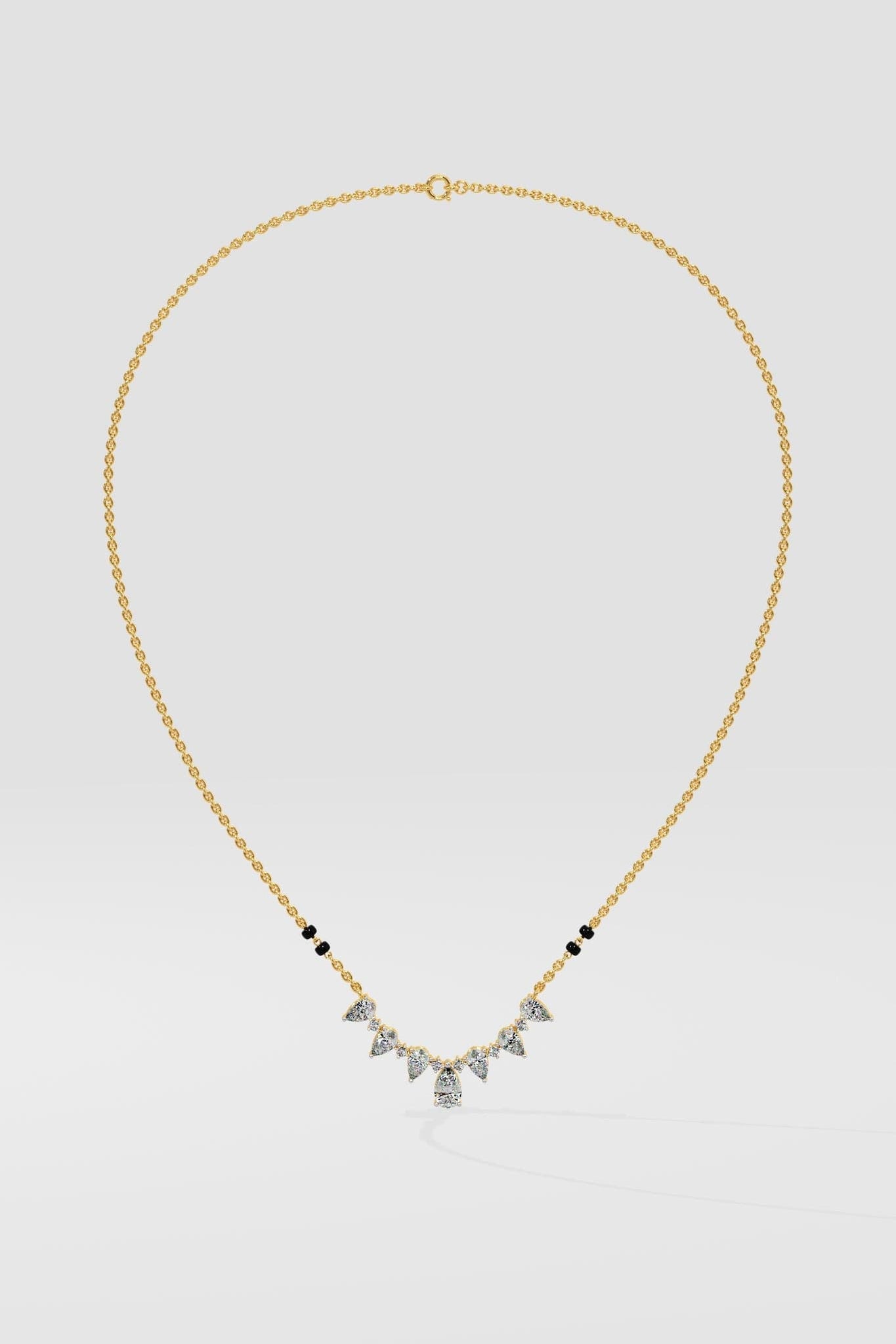 Seven Stone Mangalsutra – House of Quadri - Main Image