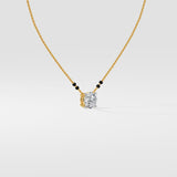 0.50 Ct Solitaire Mangalsutra