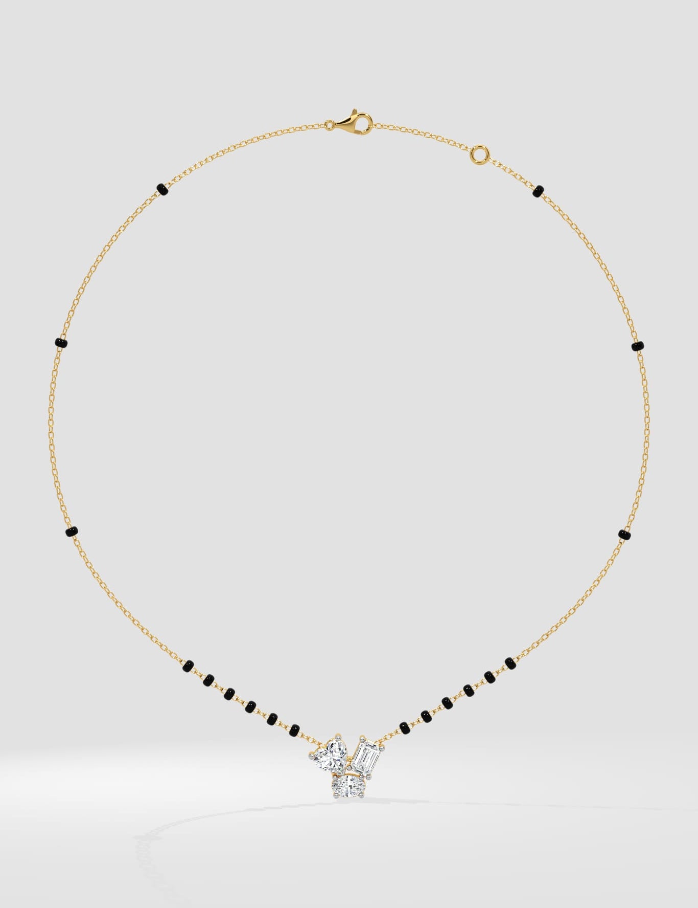 Trinity Heart Mangalsutra - House of Quadri