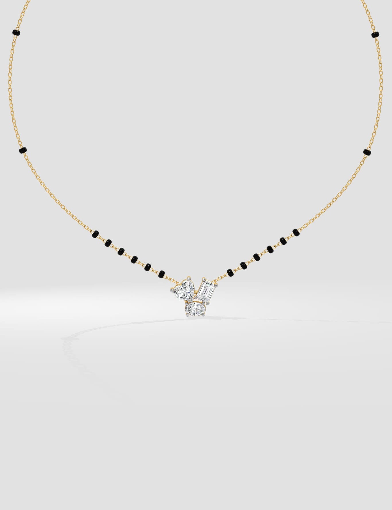 Trinity Heart Mangalsutra - House of Quadri