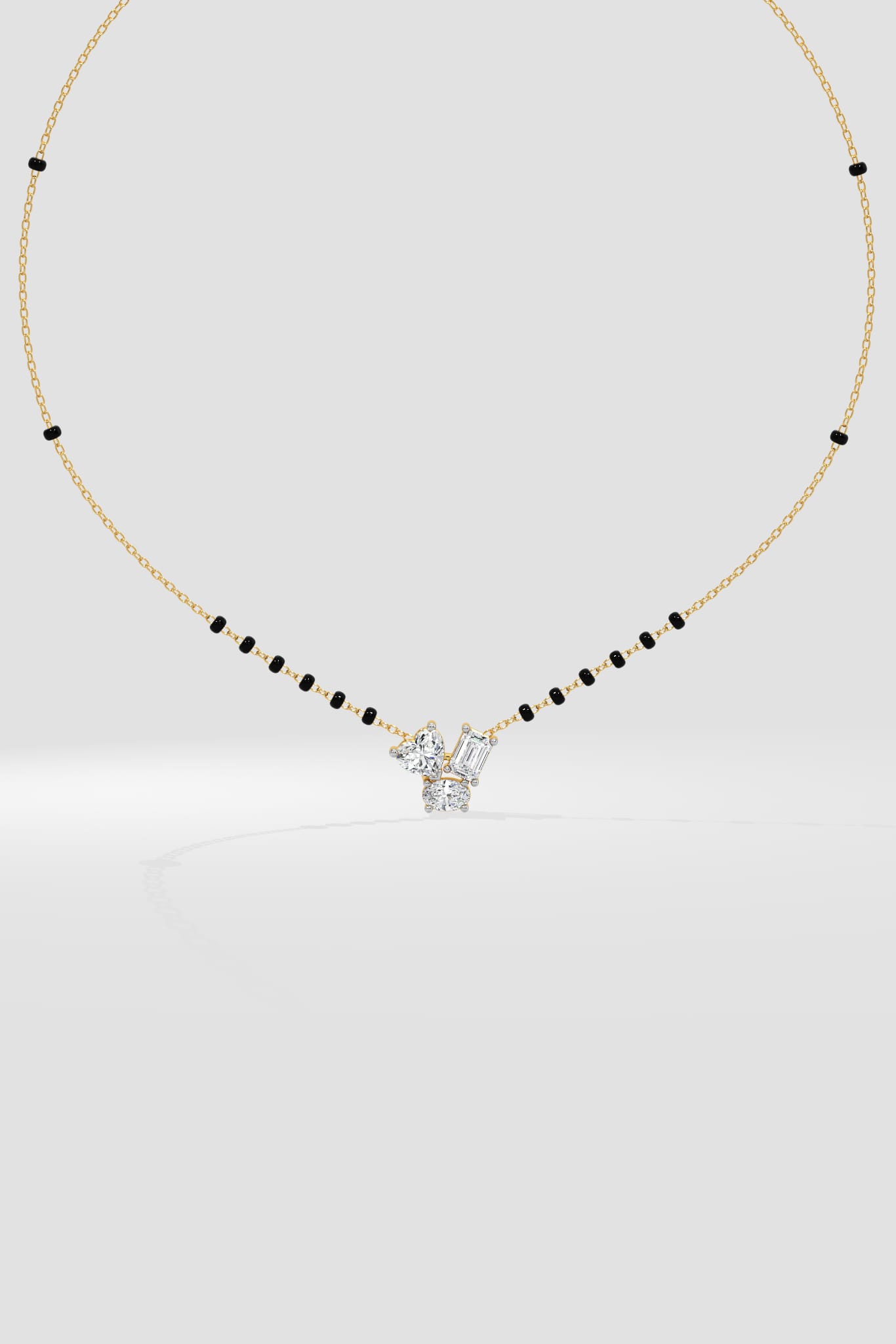 Trinity Heart Mangalsutra - House of Quadri