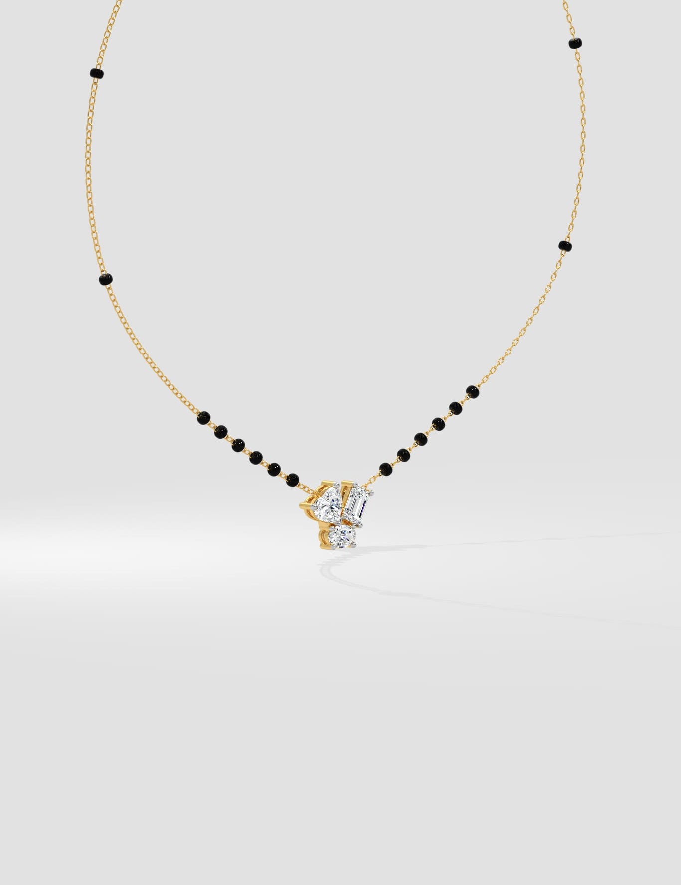 Trinity Heart Mangalsutra - House of Quadri