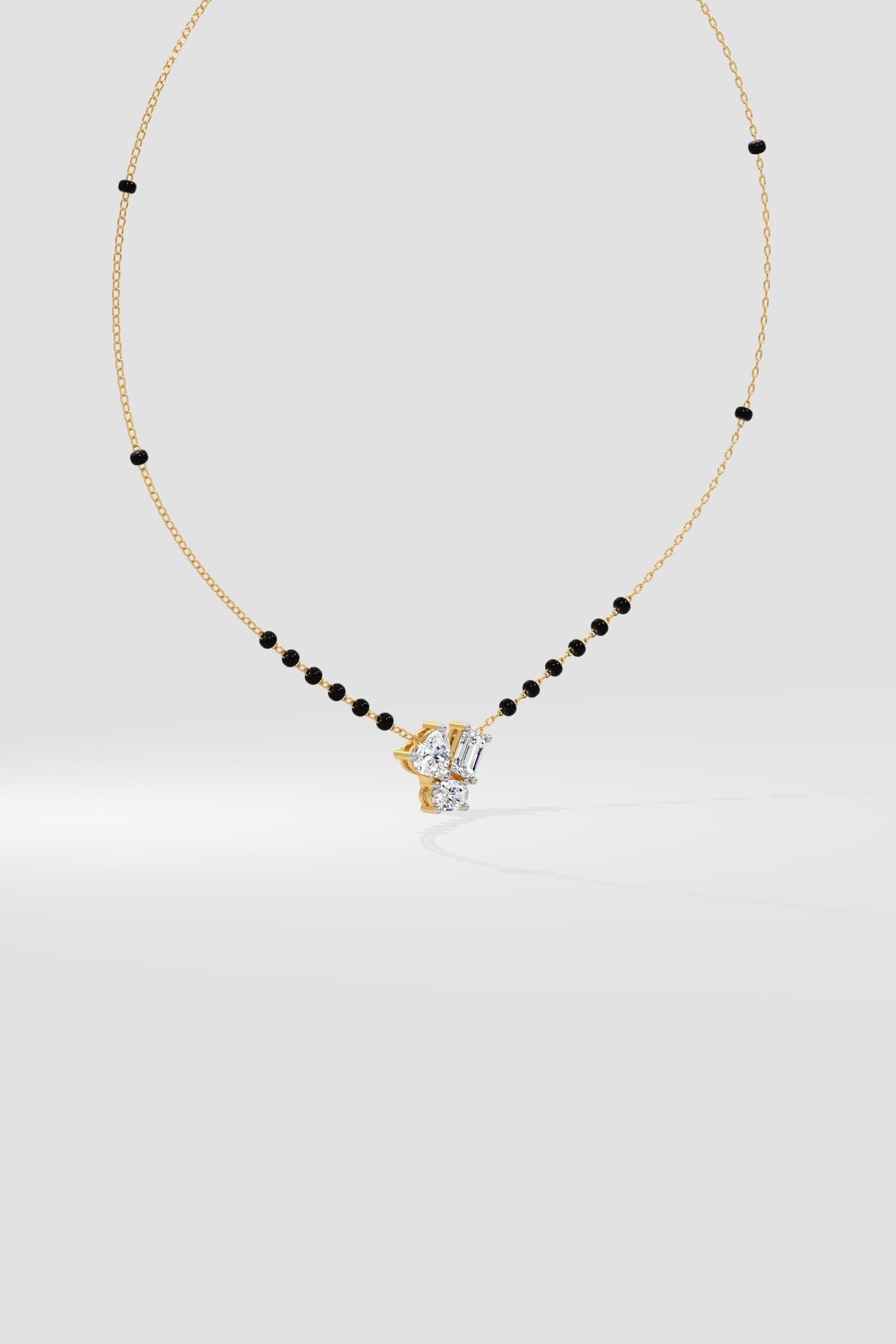 Trinity Heart Mangalsutra - House of Quadri