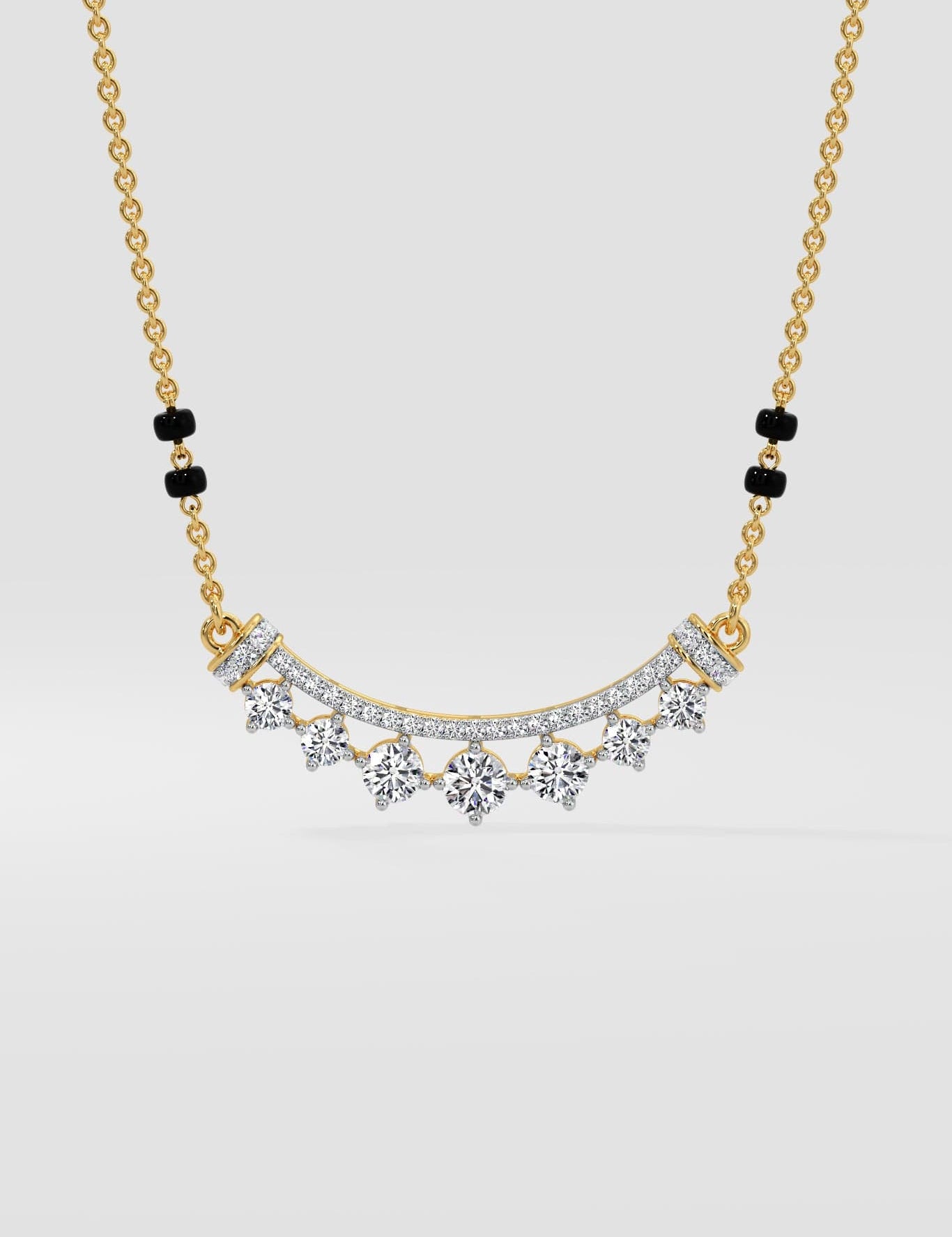 Seven Spark Mangalsutra - House of Quadri