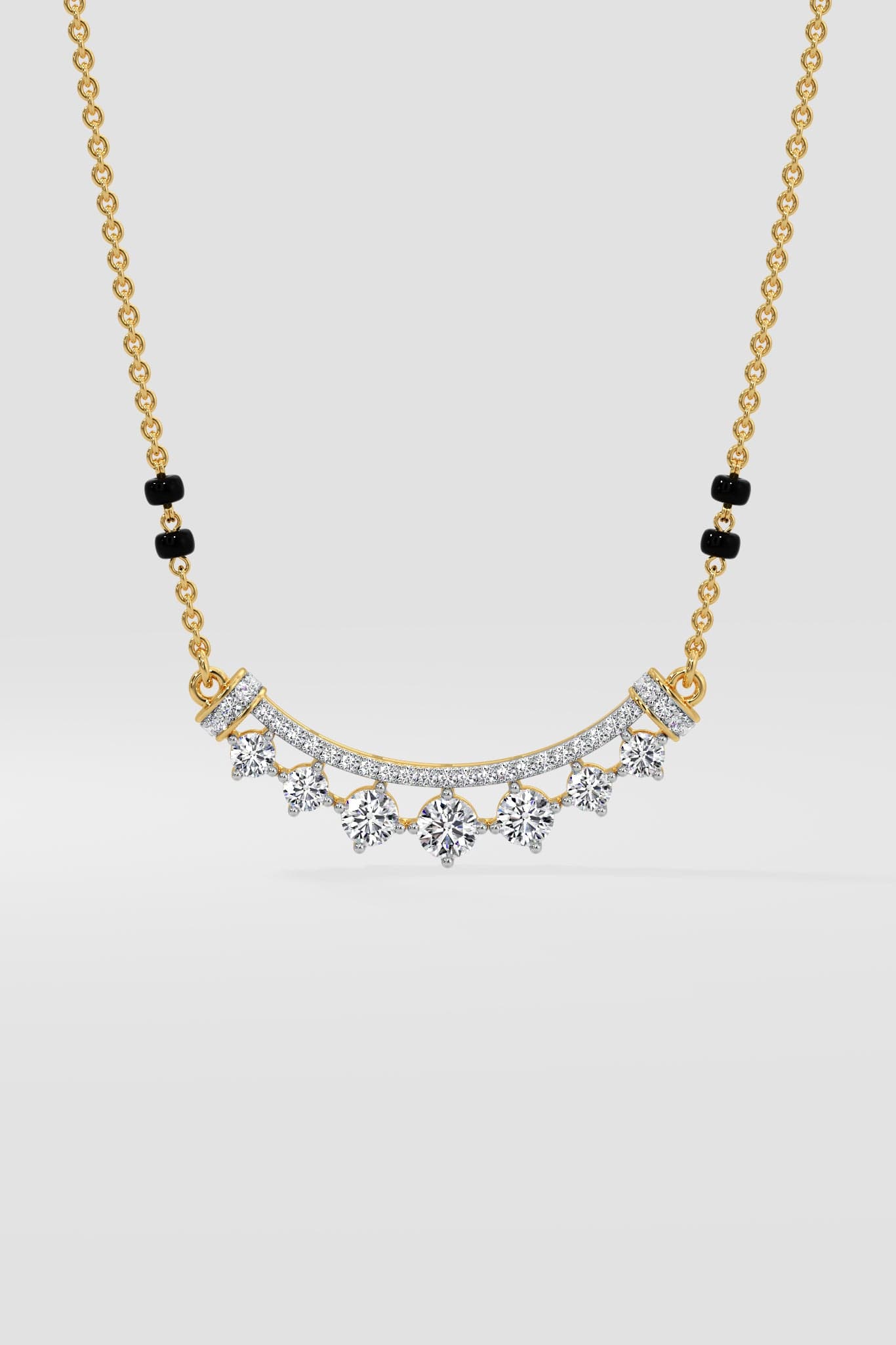 Seven Spark Mangalsutra - House of Quadri
