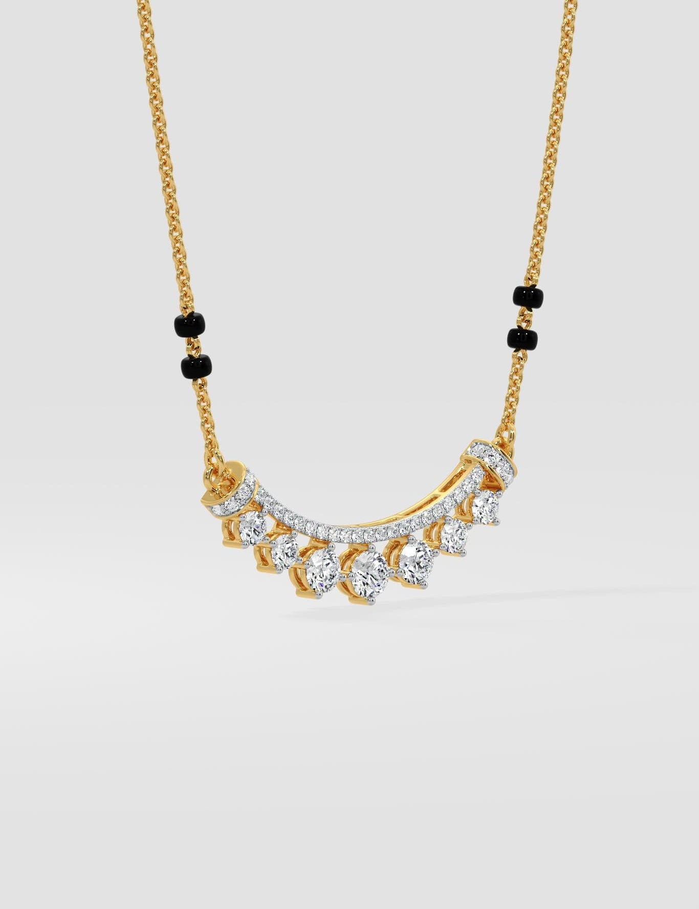 Seven Spark Mangalsutra - House of Quadri