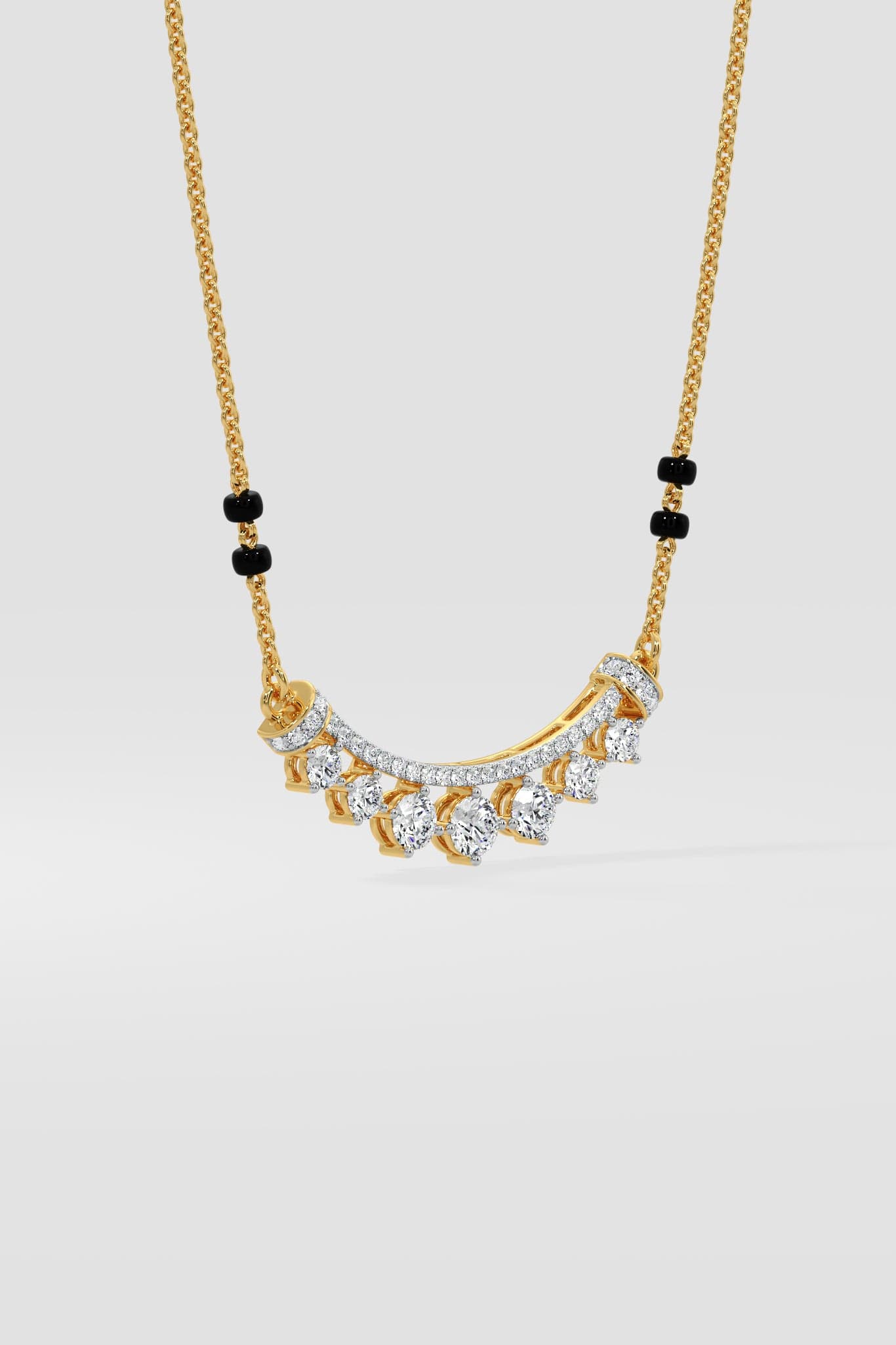 Seven Spark Mangalsutra - House of Quadri