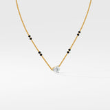 1 Ct Angular Pear Mangalsutra