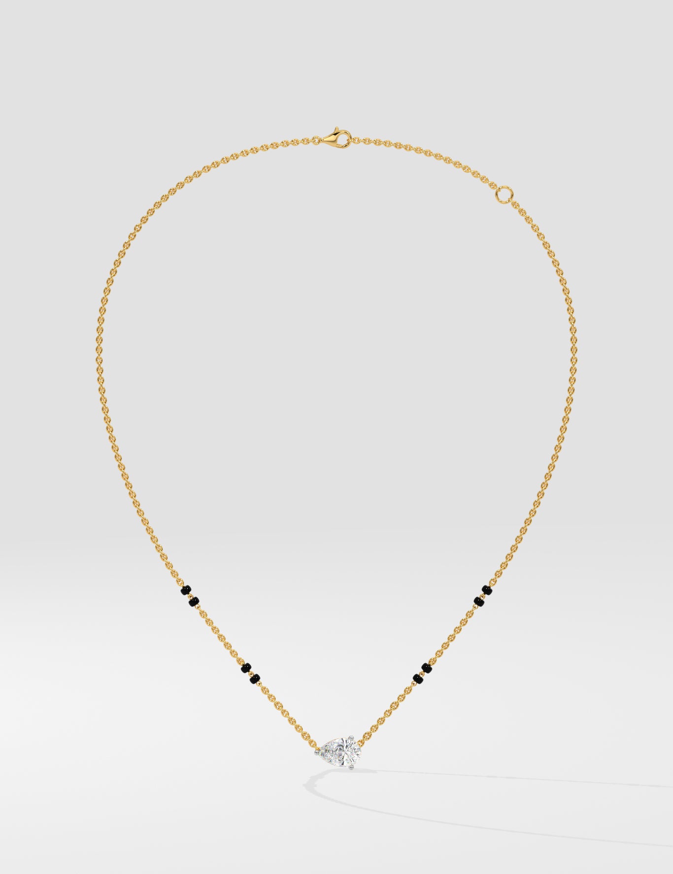 1 Ct Angular Pear Mangalsutra - House of Quadri