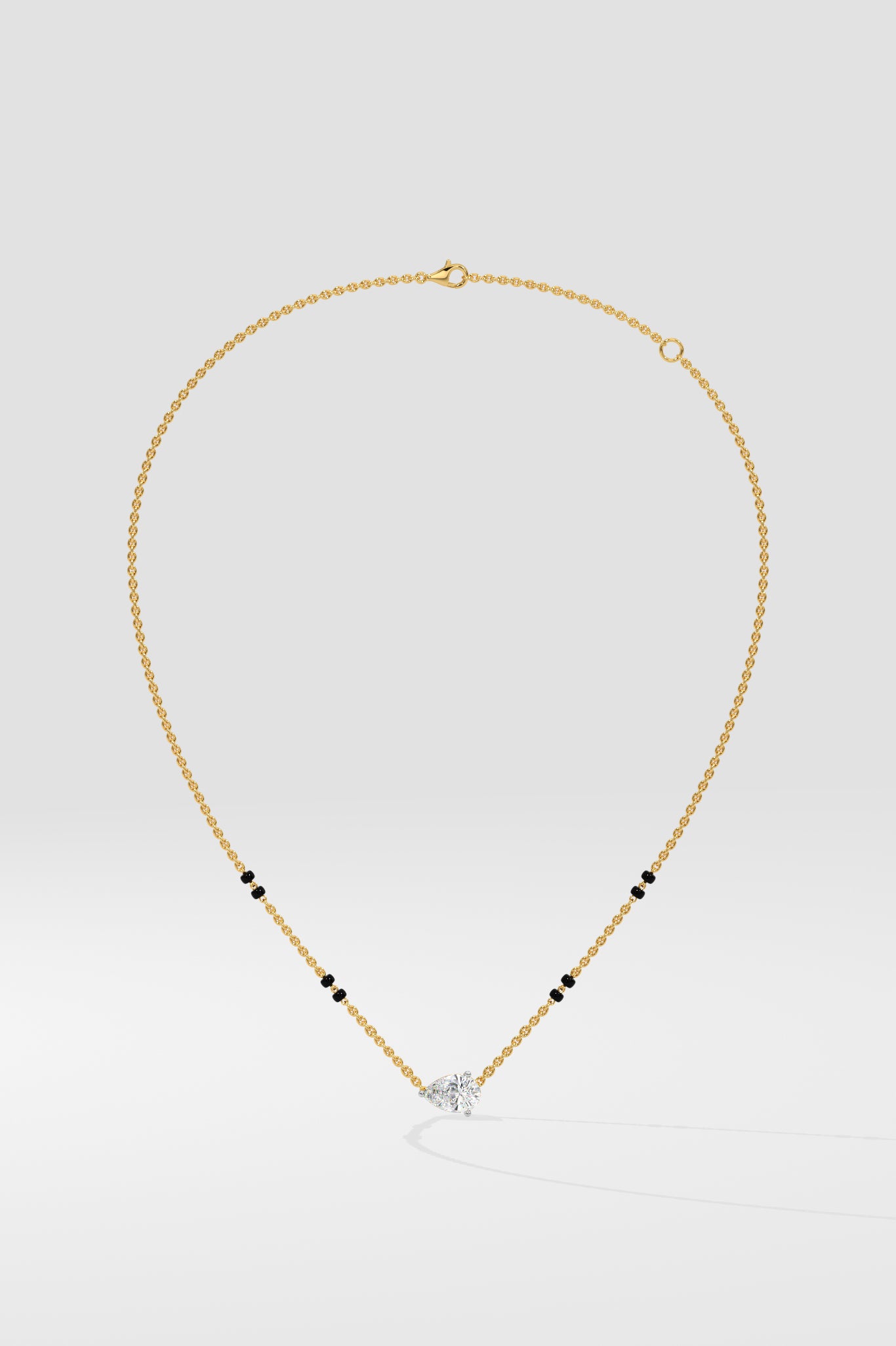 1 Ct Angular Pear Mangalsutra - House of Quadri
