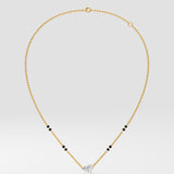 1 Ct Angular Pear Mangalsutra