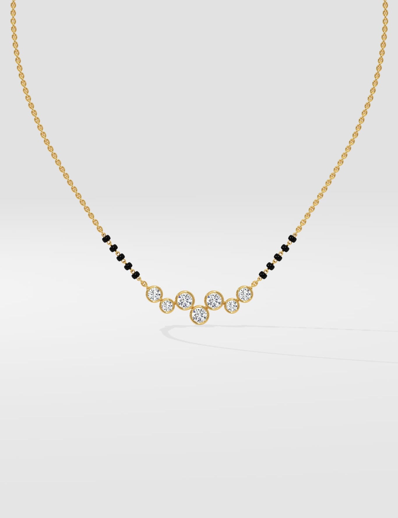 Serelle Bezel Mangalsutra - House of Quadri