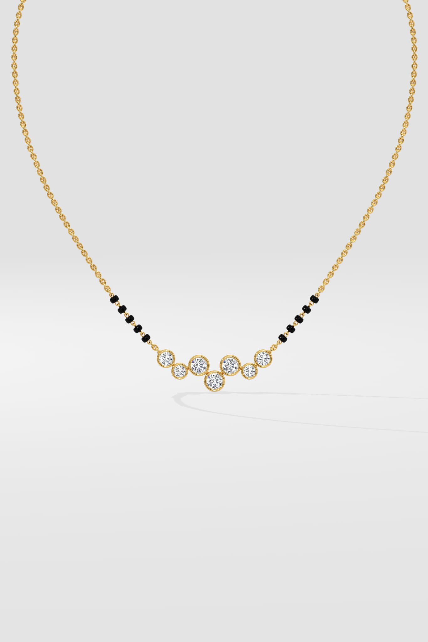 Serelle Bezel Mangalsutra - House of Quadri