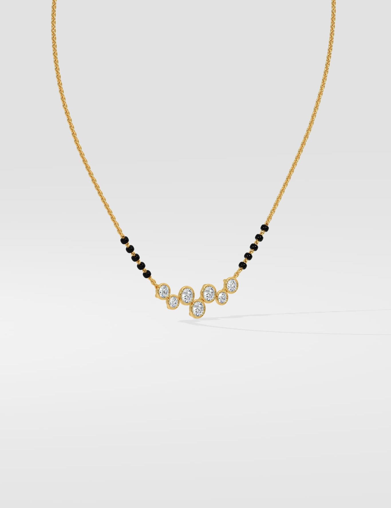Serelle Bezel Mangalsutra - House of Quadri