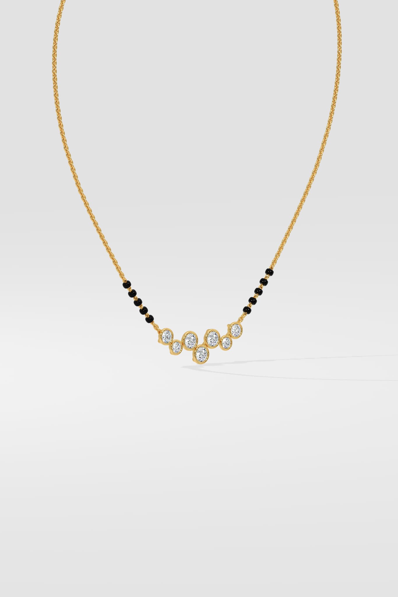 Serelle Bezel Mangalsutra - House of Quadri