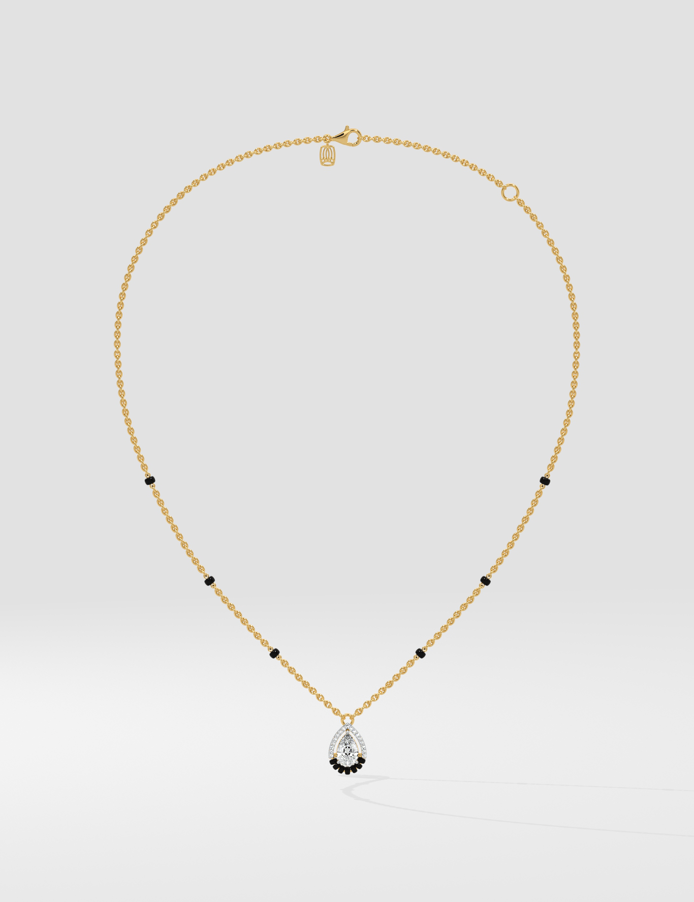 0.75 Ct Pear Aura Mangalsutra - House of Quadri