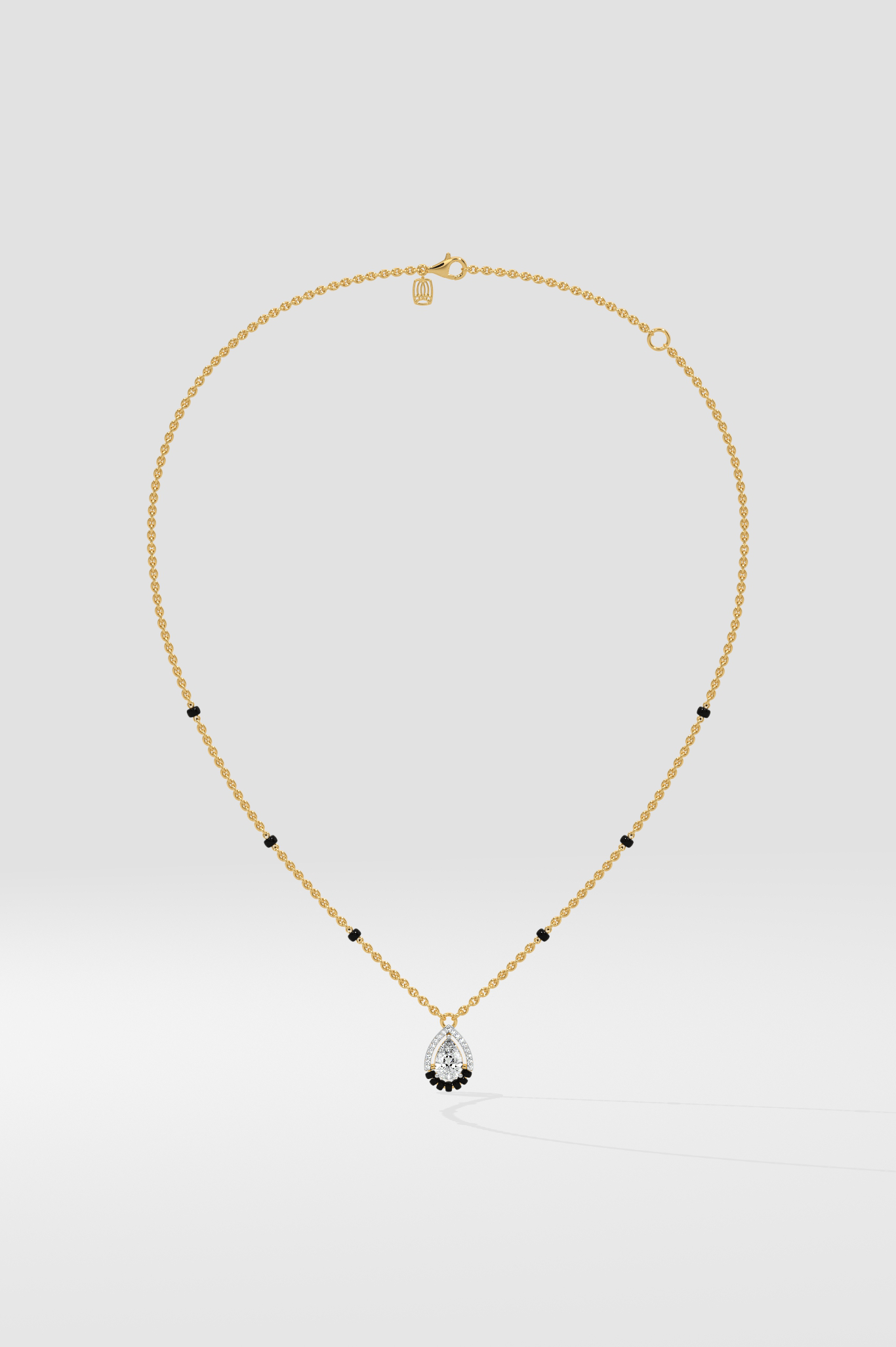 0.75 Ct Pear Aura Mangalsutra - House of Quadri