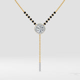 0.75 Ct Noemi Halo Mangalsutra - House of Quadri