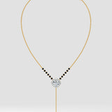 0.75 Ct Noemi Halo Mangalsutra