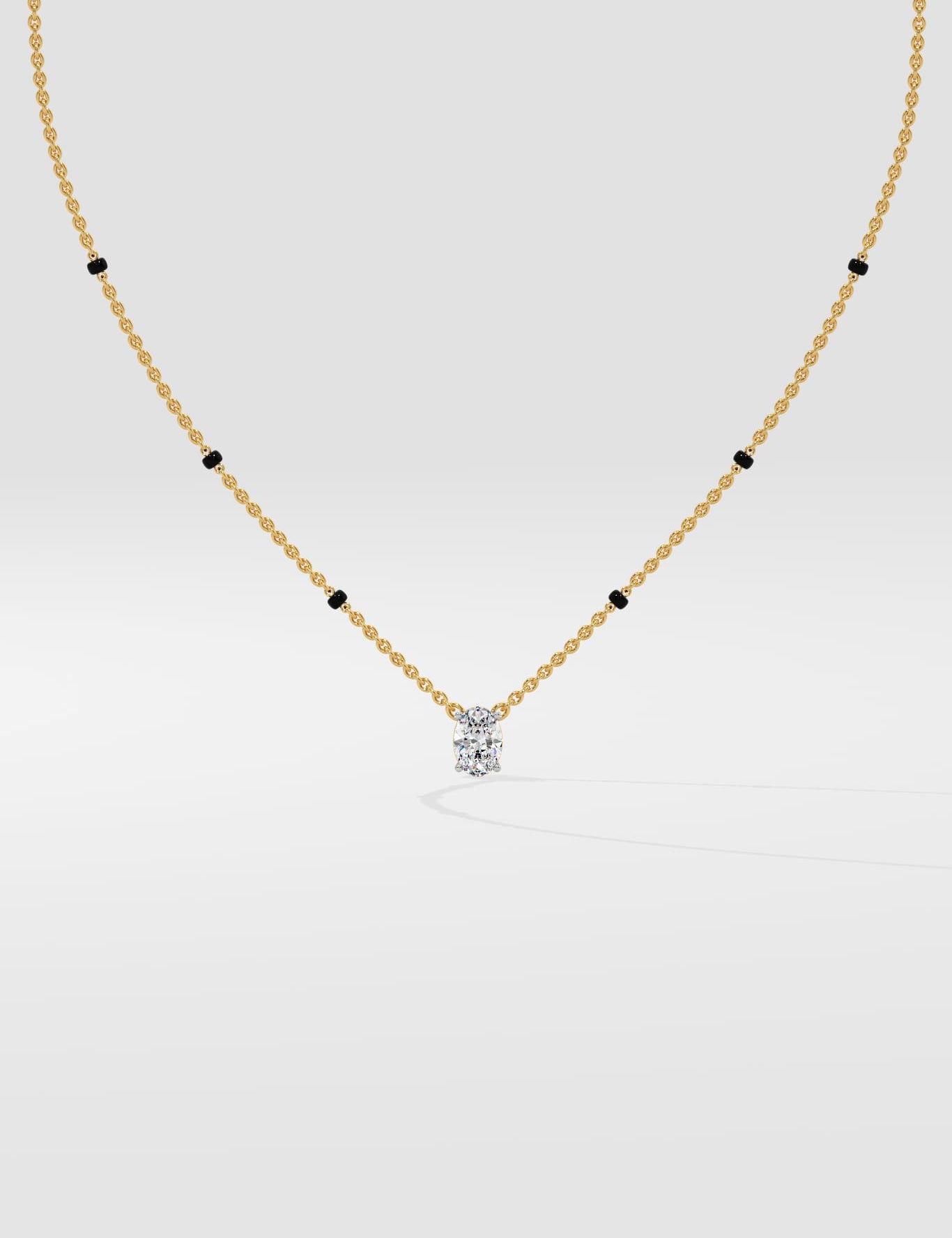 1 Ct Oval Mangalsutra - House of Quadri