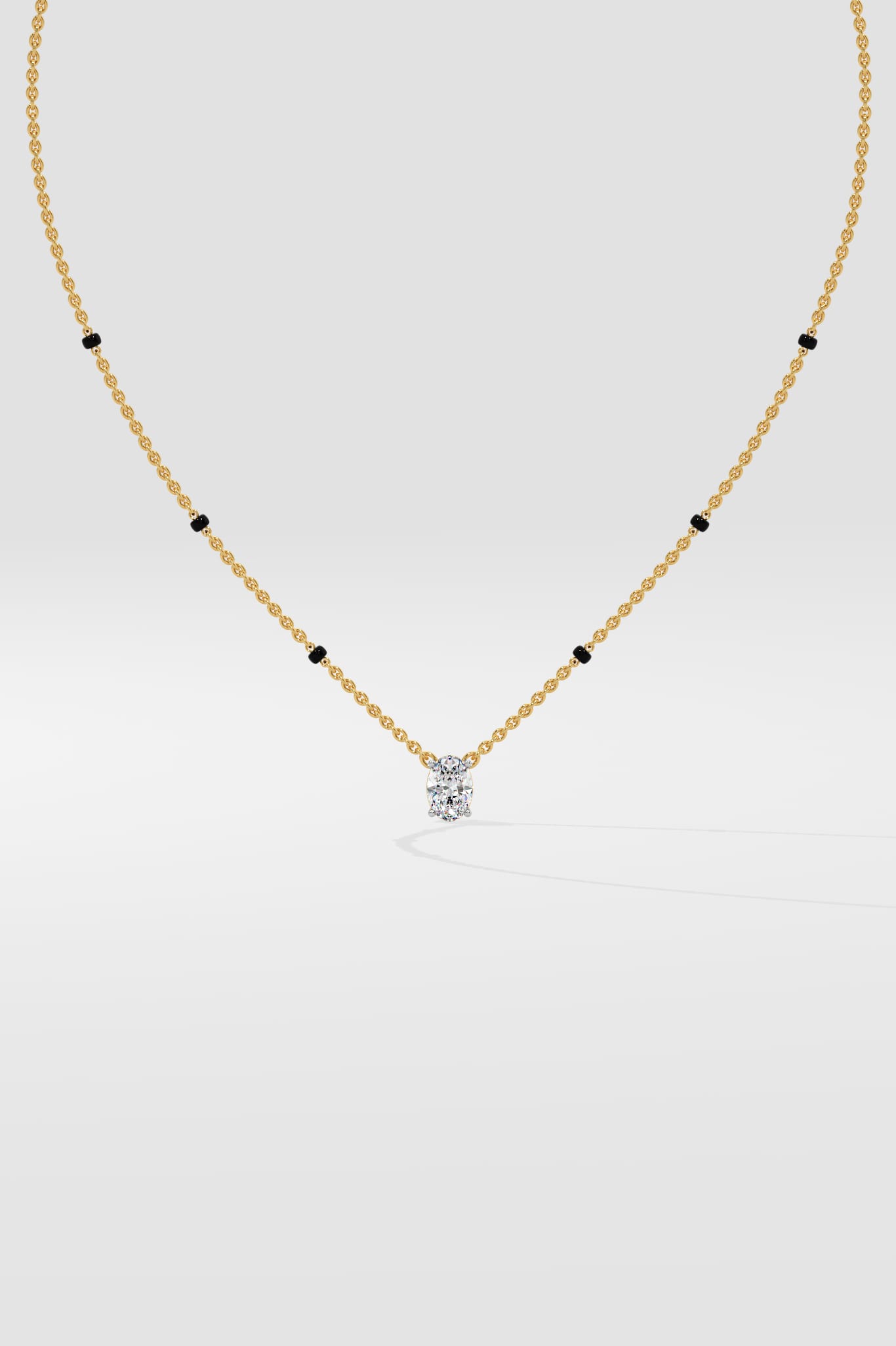 1 Ct Oval Mangalsutra - House of Quadri