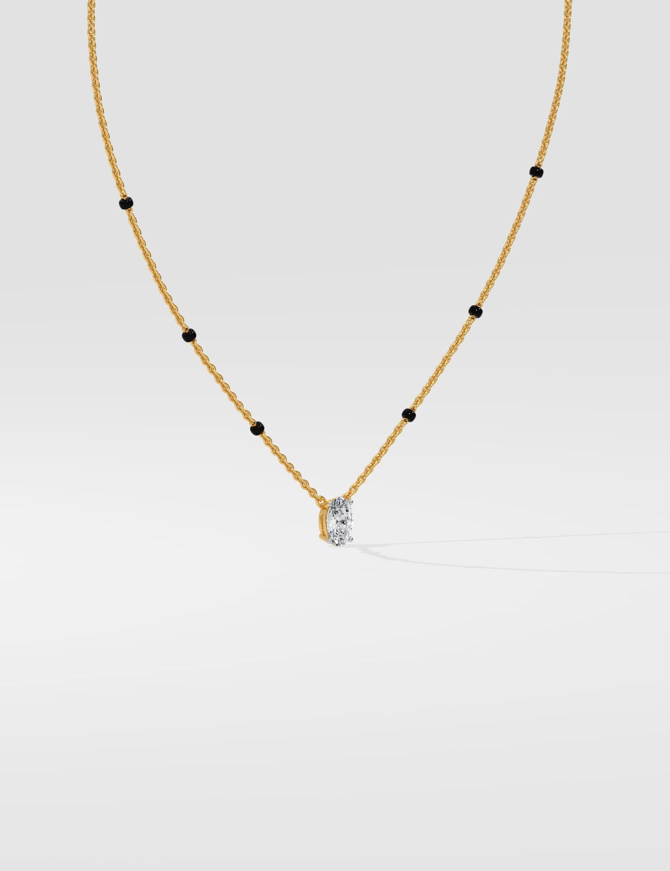 1 Ct Oval Mangalsutra - House of Quadri