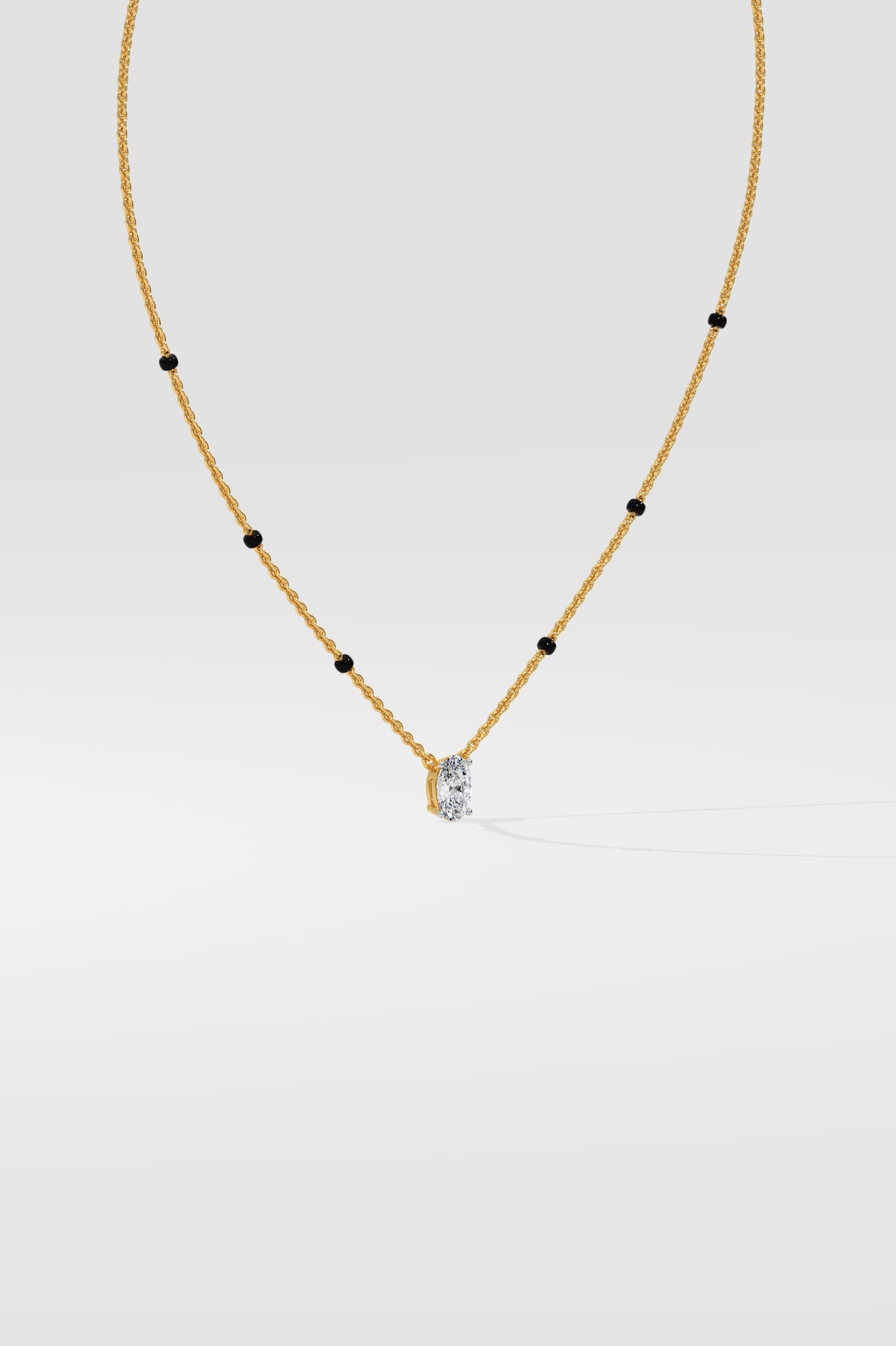 1 Ct Oval Mangalsutra - House of Quadri