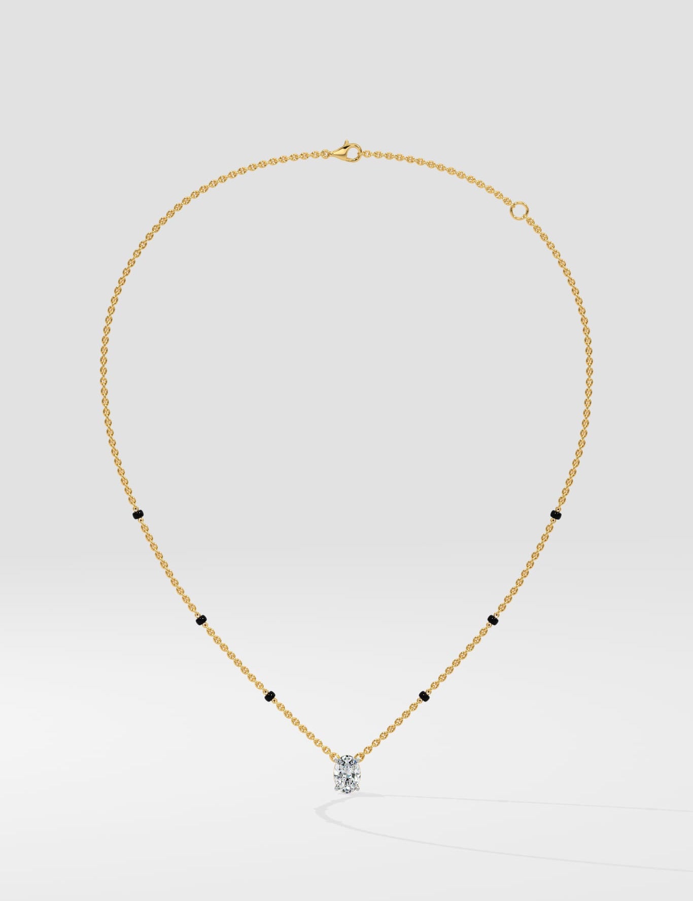 1 Ct Oval Mangalsutra - House of Quadri