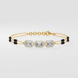 0.50 Ct Emerald Mangalsutra Bracelet
