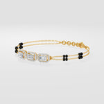 0.50 Ct Emerald Mangalsutra Bracelet - House of Quadri