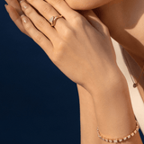 Mini East-West Wave Diamond Promise Ring