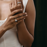 Oval Half Eternity Diamond Band