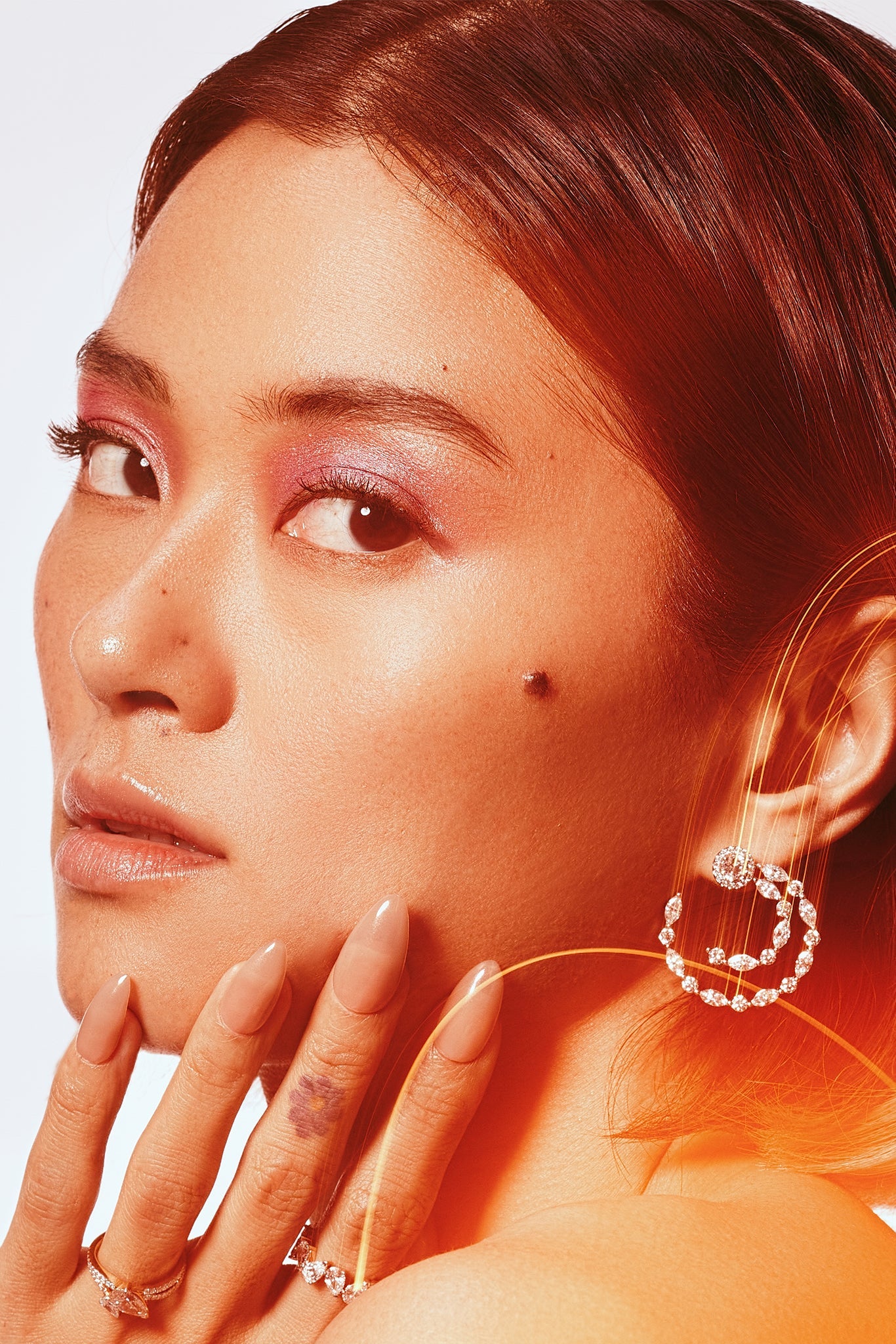 Illuminate Signature Double Row Front Hoops - House Of Quadri