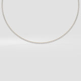 0.03 Ct Infinity Tennis Necklace