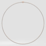 0.03 Ct Infinity Tennis Necklace