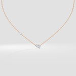 Angular Pear Solitaire Necklace - House of Quadri