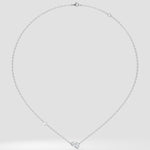 Angular Pear Solitaire Necklace - House of Quadri