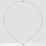 Angular Pear Solitaire Necklace - House of Quadri