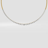 Semi Graduation Diamond Necklace