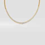 Semi Graduation Diamond Necklace