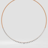 Semi Graduation Diamond Necklace
