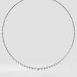 Semi Graduation Diamond Necklace